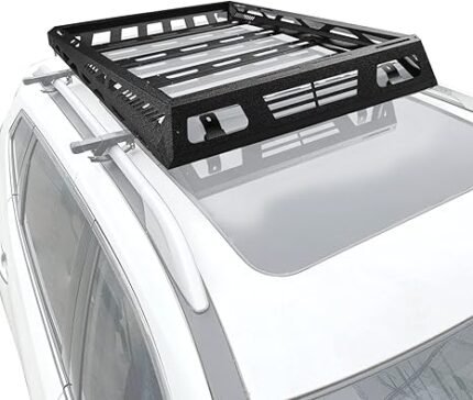 57" x 43" x 5" Universal Roof Rack Cargo Carrier Basket, Peforway Car Top Luggage Holder for SUV Cars - 150 lb. Capacity